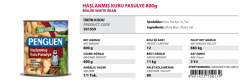 Penguen Haşlanmış Kuru Fasulye - Özba Gıda İnşaat San. ve Tic. Ltd. Şti. - 0412 251 11 53 - 0412 251 05 64