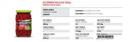 Penguen Acı Biber Salçası - Özba Gıda İnşaat San. ve Tic. Ltd. Şti. - 0412 251 11 53 - 0412 251 05 64