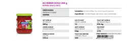 Penguen Acı Biber Sosu 200 g - Özba Gıda İnşaat San. ve Tic. Ltd. Şti. - 0412 251 11 53 - 0412 251 05 64