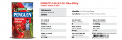 Penguen Domates Salçası 28-30bx - Özba Gıda İnşaat San. ve Tic. Ltd. Şti. - 0412 251 11 53 - 0412 251 05 64