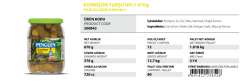 Penguen Kornişon Turşusu - Özba Gıda İnşaat San. ve Tic. Ltd. Şti. - 0412 251 11 53 - 0412 251 05 64