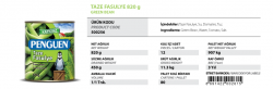 Penguen Taze Fasulyeler - Özba Gıda İnşaat San. ve Tic. Ltd. Şti. - 0412 251 11 53 - 0412 251 05 64