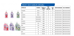 Roxy Sıvı Sabunlar - Özba Gıda İnşaat San. ve Tic. Ltd. Şti. - 0412 251 11 53 - 0412 251 05 64